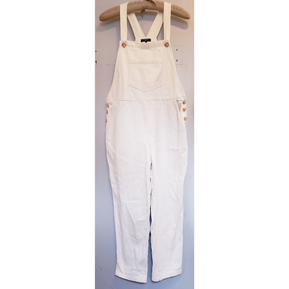 FRNCH Paris cream 100% soft cotton overalls Large